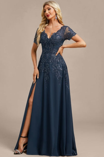 Robe de Soirée Élégance Marine - gallery 4