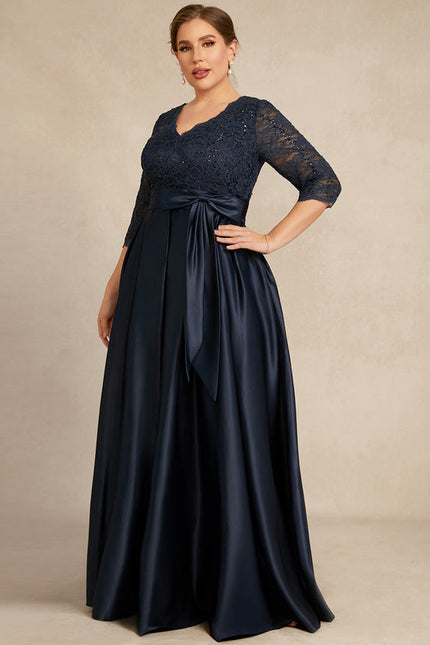 Robe de Soirée Satinée Étoilée - gallery 8