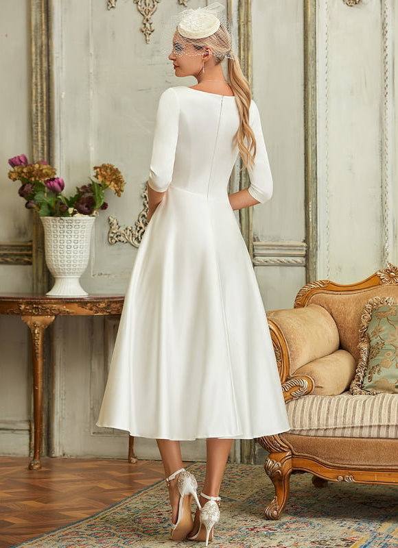 Robe de Soirée Éclatante Satinée - gallery 2