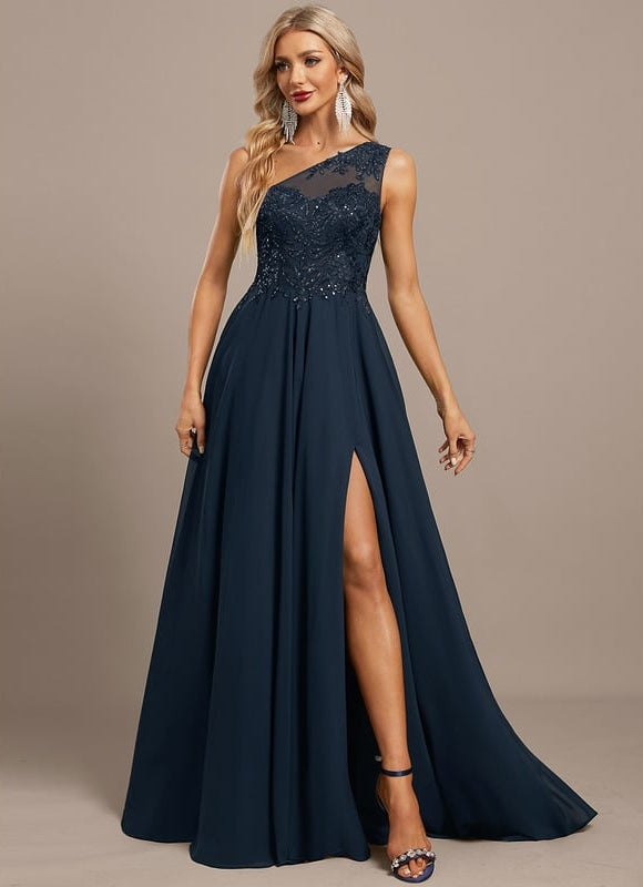Robe de Soirée Noir Élégant Chic
