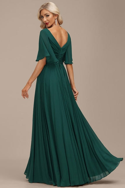 Robe de Soirée Vert Éclatante - gallery 4