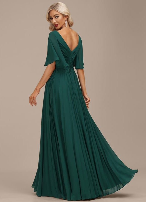 Robe de Soirée Vert Éclatante - gallery 4