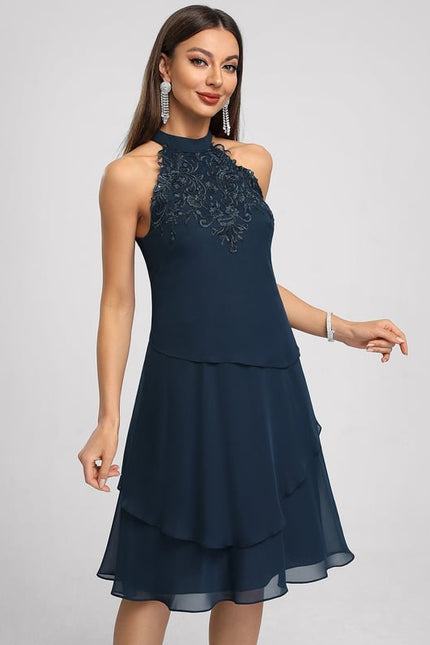 Robe de Soirée Émeraude Fluidité