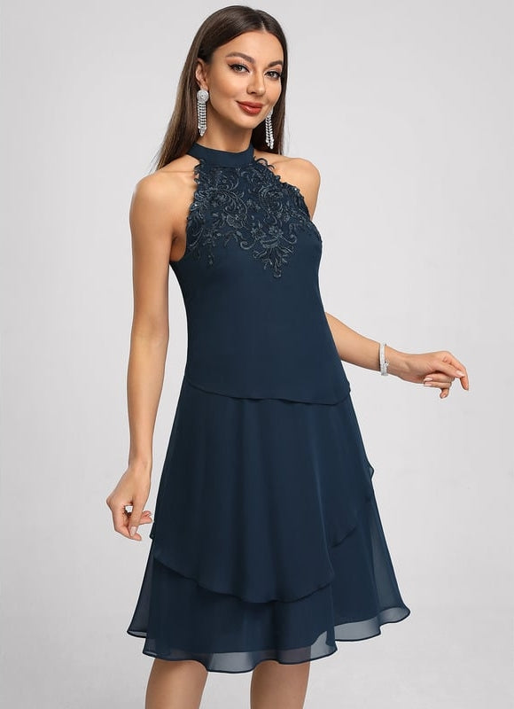 Robe de Soirée Émeraude Fluidité