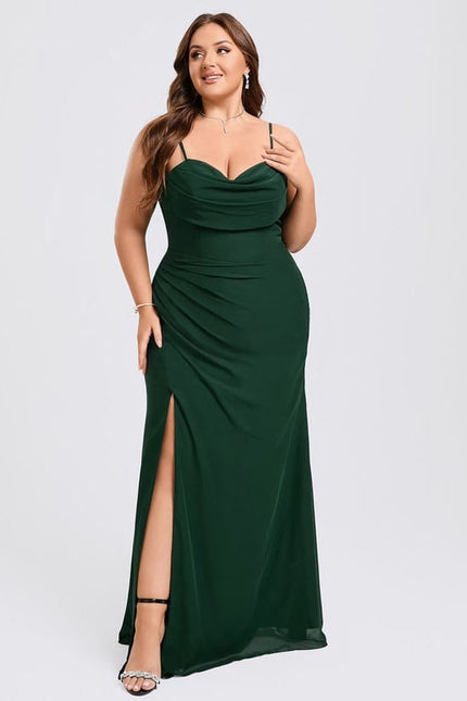 Robe de Soirée Vert Émeraude Chic - gallery 7