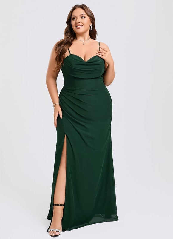 Robe de Soirée Vert Émeraude Chic - gallery 7