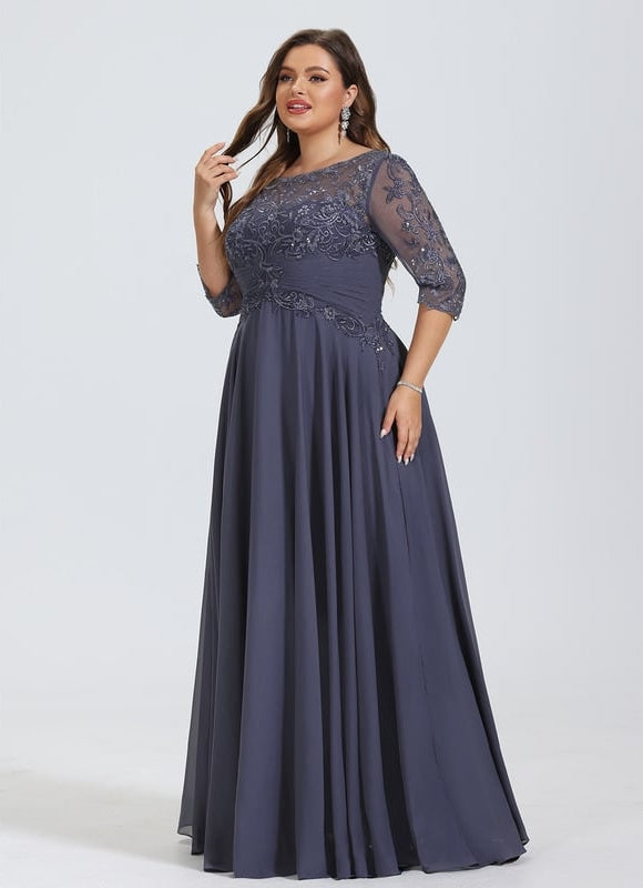 Robe de Soirée Élégance Marine Aérienne - gallery 9