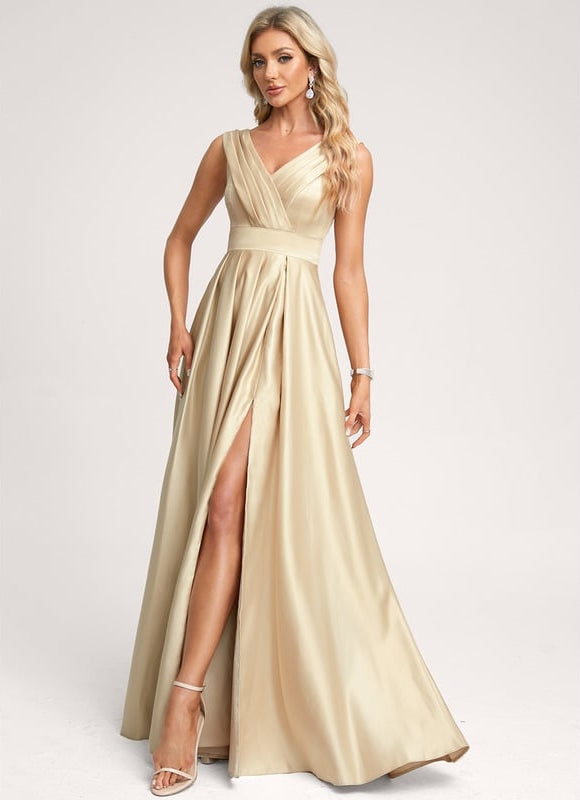 Robe de Soirée Satin Éclairée - gallery 2