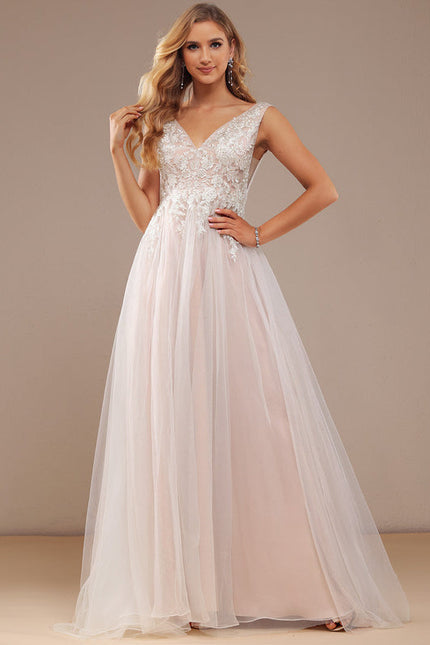Robe De Soirée Grande Taille Blanche - gallery 4