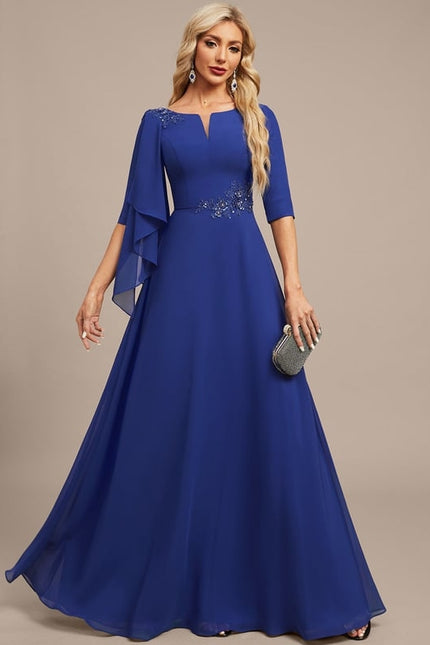 Robe de Soirée Éclatante Marine - gallery 4