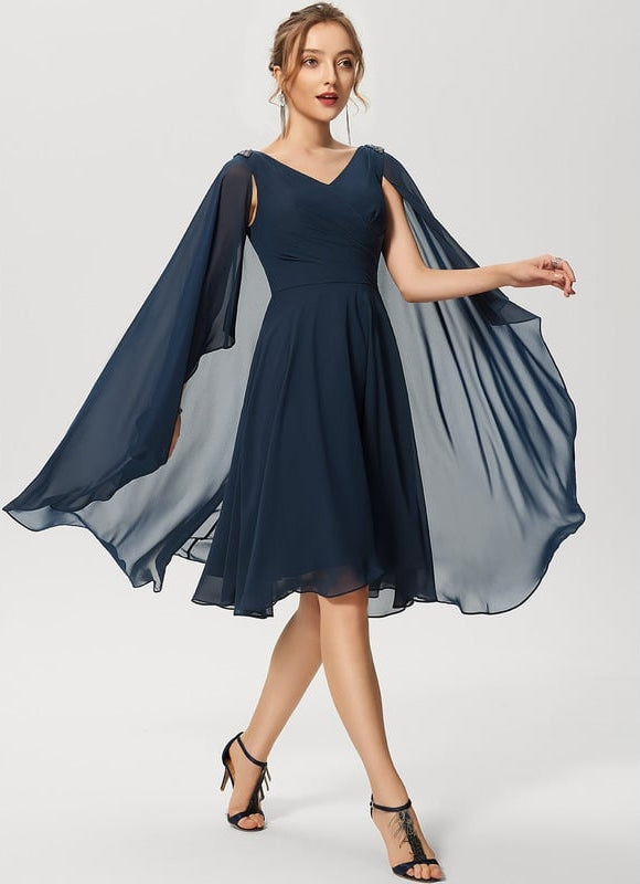 Robe de Soirée Voile Élégant - gallery 2