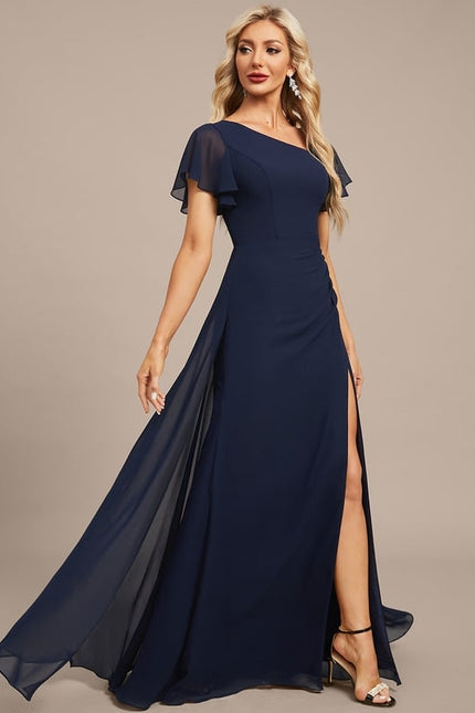 Robe de Soirée Col Évasé Élégance - gallery 5