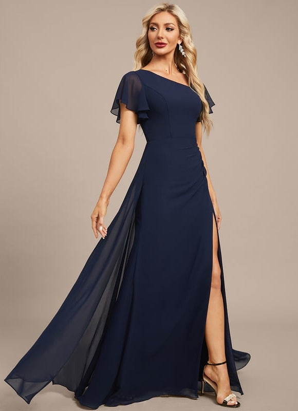 Robe de Soirée Col Évasé Élégance - gallery 5