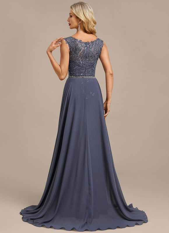 Robe de Soirée Violet Élégant - gallery 4