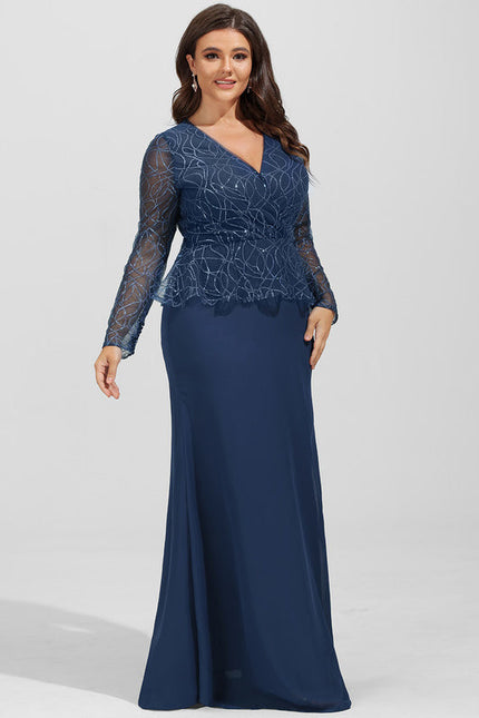 Robe de Soirée Velours Saphir - gallery 7