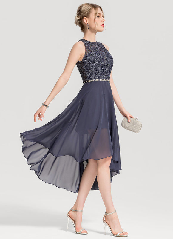 Robe de Soirée Chic Asymétrique Étoilé - gallery 1
