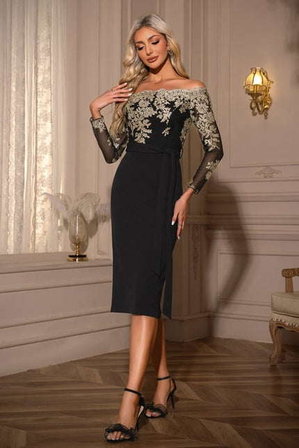 Robe de Soirée Chic Brodée - gallery 2