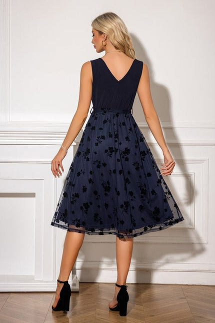Robe de Soirée Tulle Florale - gallery 1