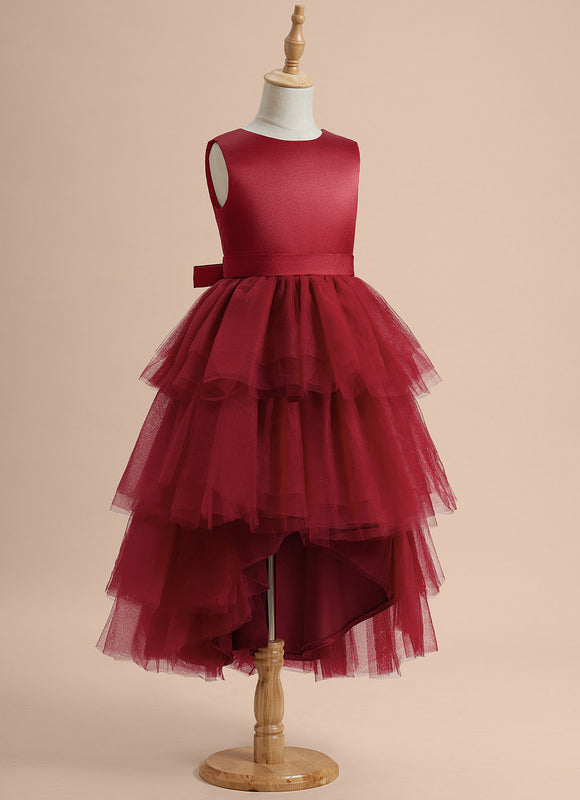 Robe de Soirée Rouge Cascade