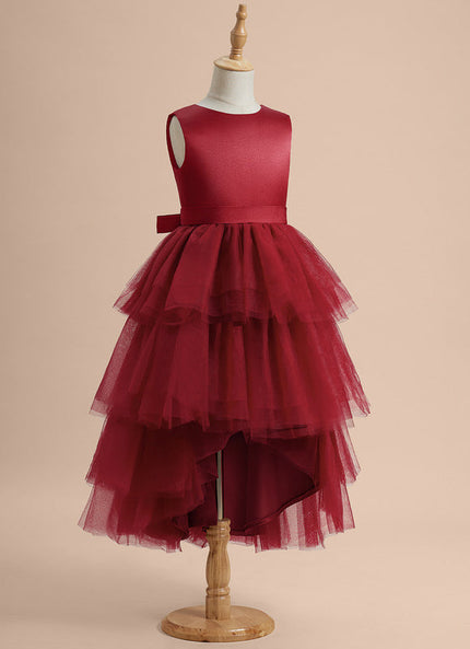 Robe de Soirée Rouge Cascade