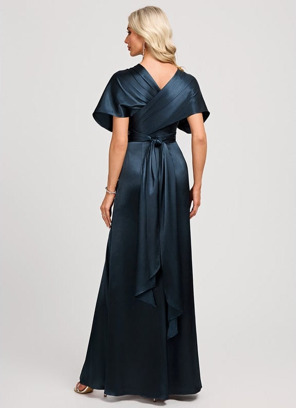 Robe de Soirée Nocturne Satinée - gallery 7
