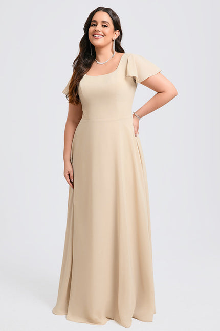Robe de Soirée Fluide Vert Deau - gallery 6