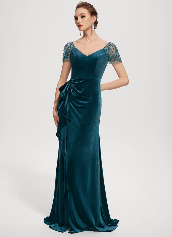 Robe de Soirée Velours Élancé - gallery 6