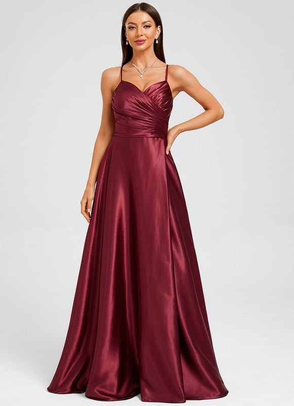 Robe de Soirée Bleue Élégante