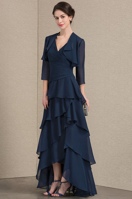 Robe de Soirée Gris Nuageux Chic - gallery 2