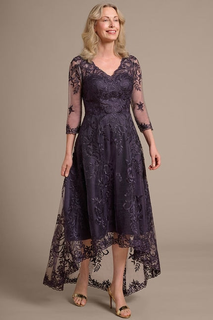 Robe de Soirée Dentelle Élevée - gallery 5