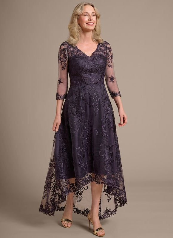 Robe de Soirée Dentelle Élevée - gallery 5