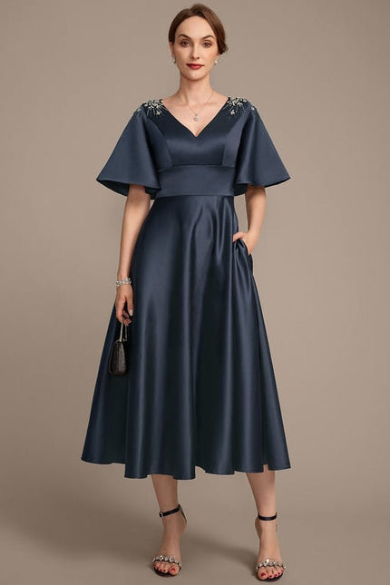 Robe de Soirée Satinée Sophistiquée