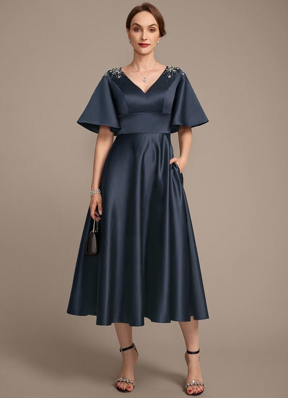 Robe de Soirée Satinée Sophistiquée