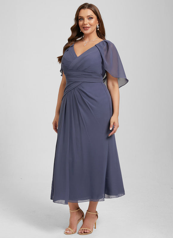 Robe de Soirée Florale Marine - gallery 8