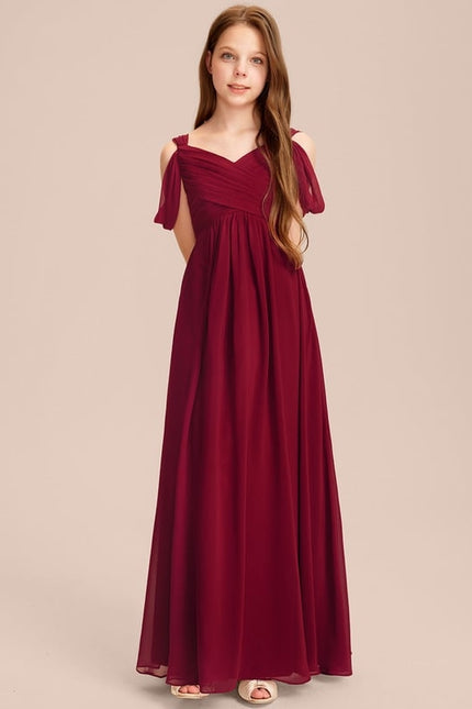 Robe de Soirée Flottante Cerise - gallery 1
