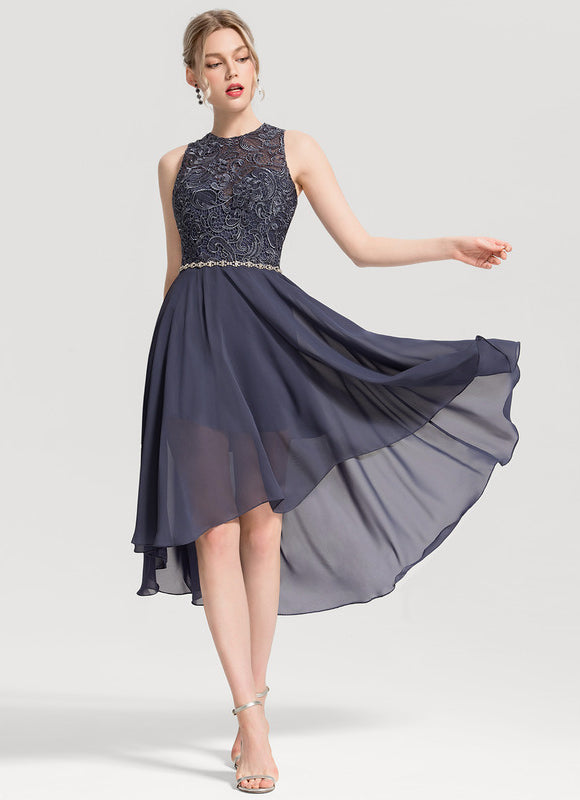 Robe de Soirée Chic Asymétrique Étoilé - gallery 3