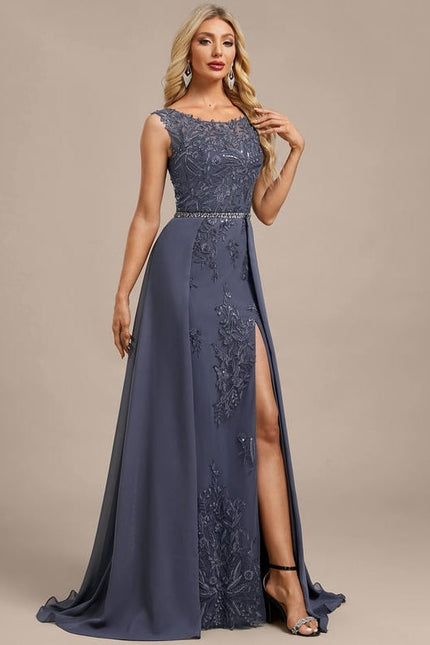 Robe de Soirée Violet Élégant - gallery 3