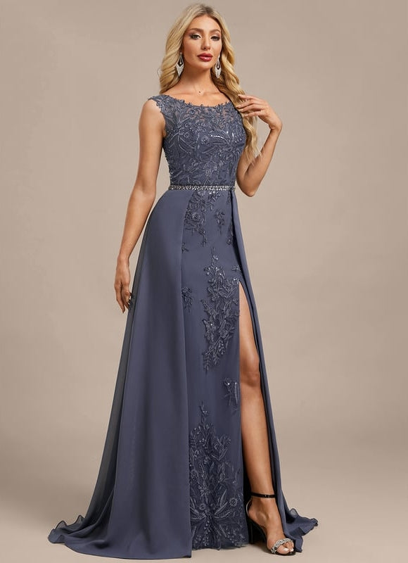 Robe de Soirée Violet Élégant - gallery 3