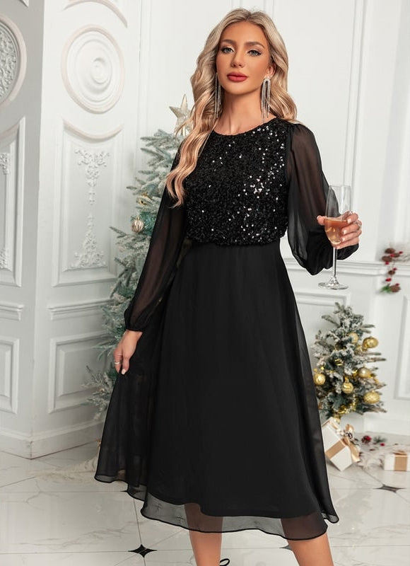 Robe de Soirée Pailletée Élégante - gallery 2