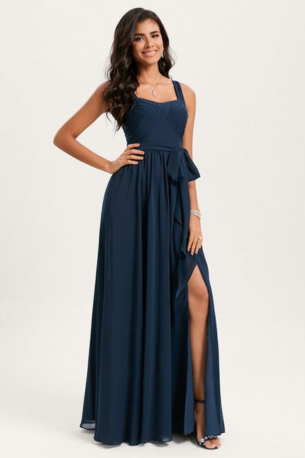 Robe de Soirée Fluide Vert Deau - gallery 5