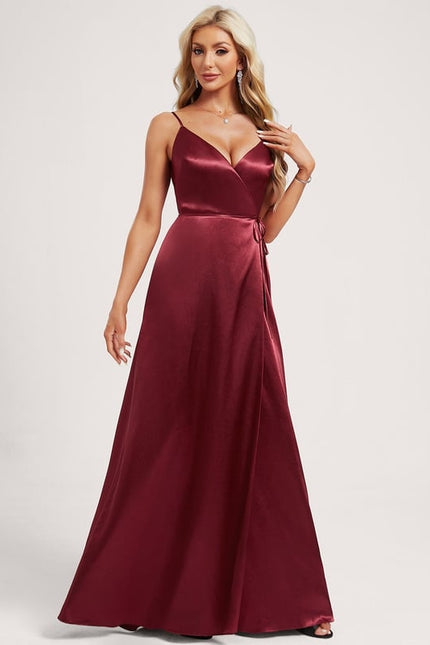 Robe de Soirée Dorée Fluide - gallery 2