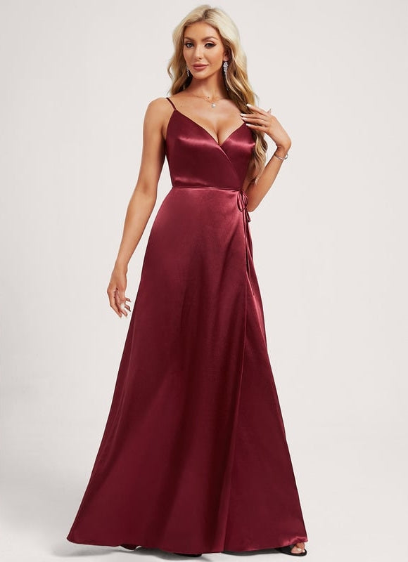 Robe de Soirée Dorée Fluide - gallery 2