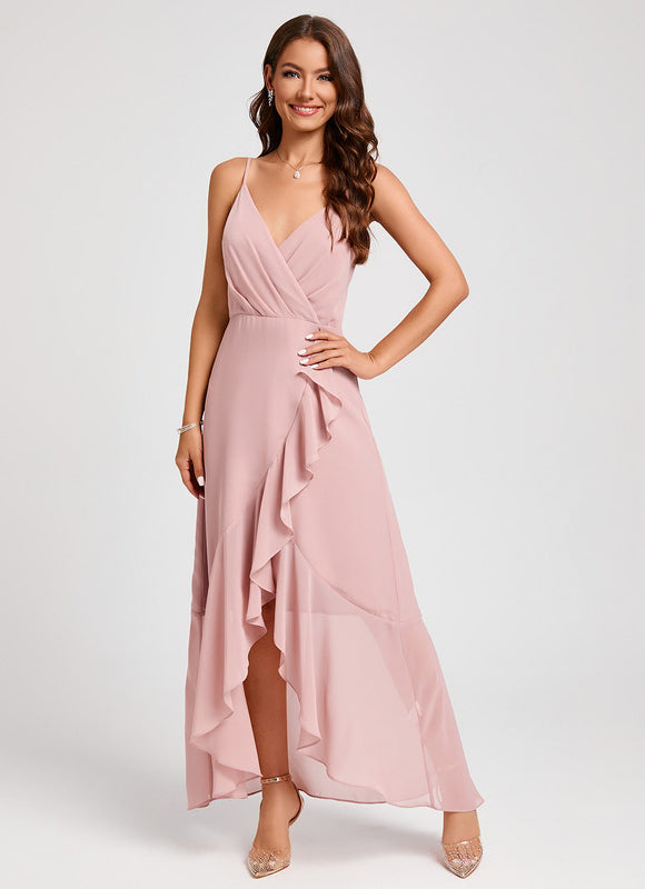 Robe De Soirée Rose Poudrée - gallery 7