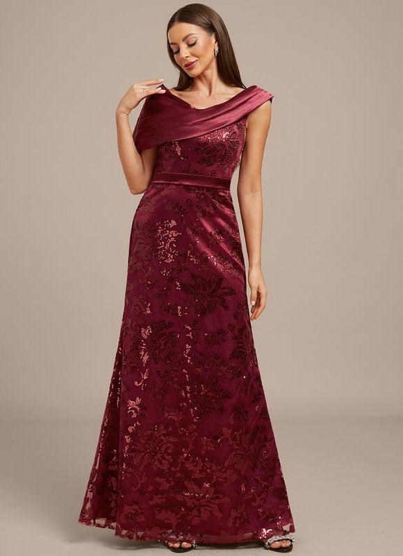 Robe de Soirée Satin Drapée Chic - gallery 2
