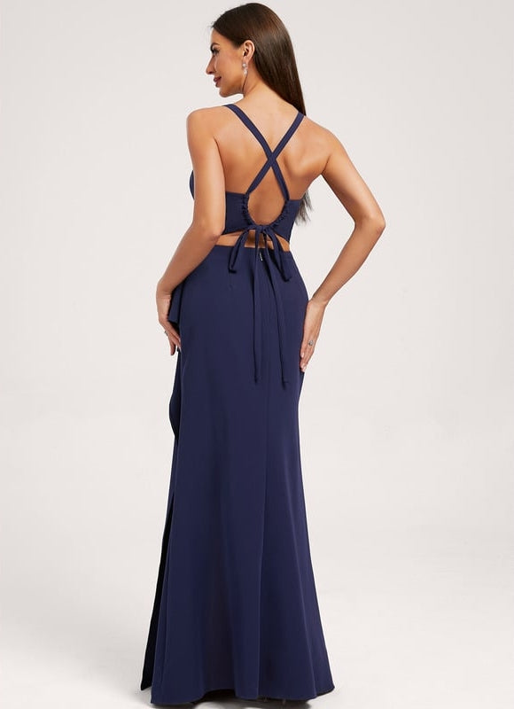 Robe de Soirée Crêpe Fluide - gallery 2