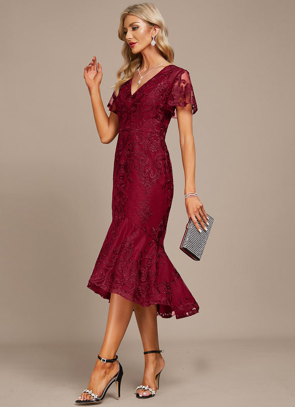 Robe de Soirée Rouge Enchanté - gallery 3