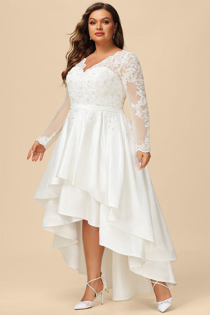 Robe de Soirée Élévée Satinée - gallery 8