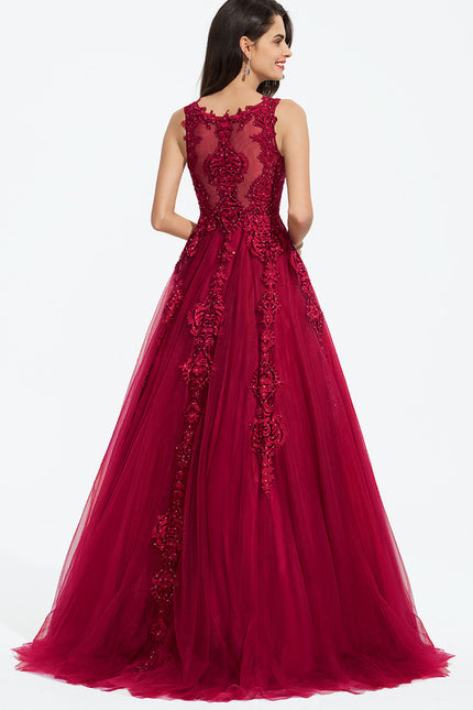 Robe de Soirée Cerise Éclatante - gallery 2