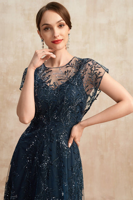 Robe de Soirée Marine Étoilée - gallery 7