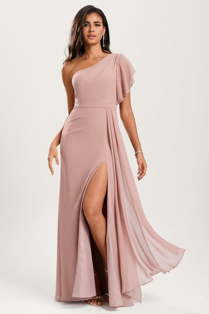 Robe de Soirée Élégance Rosée Mystique